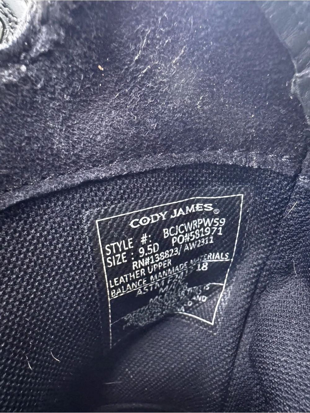 Cody James Men's Black Pull-On Work Boots